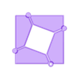 Hinged_80x80x30._latch.stl Square-Octagon Dissection, Hinged and Flexible Models: Functional and Playful