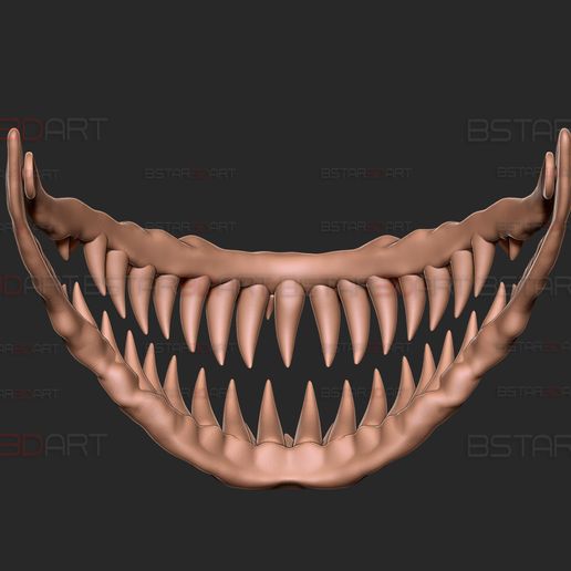 👹 Monster Teeth - Jaw Moveable - Venom - Mileena -shark mouth