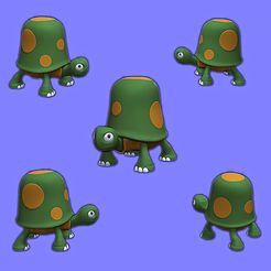 turtle.jpg Archivo STL Tortuga de dibujos animados・Diseño de impresión en 3D para descargar
