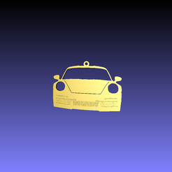snapshot00.png STL file Porsche 911 Keychain・Model to download and 3D print
