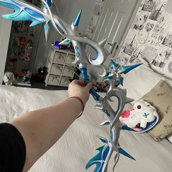 Polar Star Bow Digital 3D Model - Genshin Impact Cosplay - Impression 3D - Impression 3D - Childe Bow - Childe Cosplay - Genshin STL