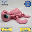 42.png ARTICULATED FEMALE TURTLE MFP3D -NO SUPPORT - PRINT IN PLACE - SENSORY TOY-FIDGET