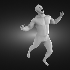 Angry-man-render.png Fichier STL Homme en colère・Modèle imprimable en 3D à télécharger