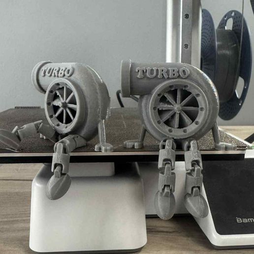 Turbo Charger with Legs