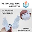 Cover.jpg Articulated wings for DUMMY 13 (Fully flexible, module designs)
