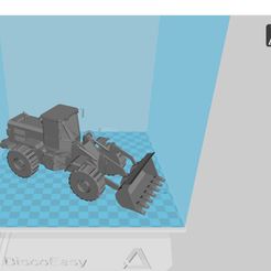 Tractopelle Cat.jpg Файл STL CAT backhoe loader・Дизайн 3D принтера для загрузки