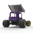 19.jpg Vintage Winged Supermodified stock car para Dirt girando Escala 1:25