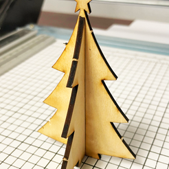 Tree_ModelKit_Image.png Файл 3D Interlocking Christmas Tree Model Kit For Laser Cutting・Дизайн 3D принтера для загрузки