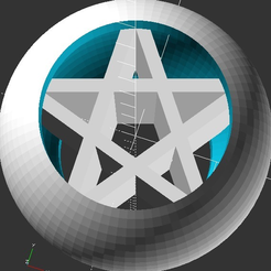 pentacle.sphere.png Archivo 3D gratis Pentagrama esférico・Modelo para descargar y imprimir en 3D