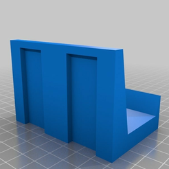 Small mini shelf for 3m command strips by CHUCKD, Download free STL model