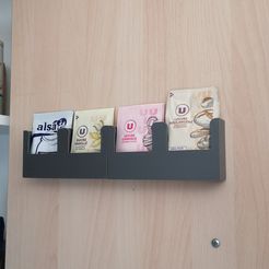 4.jpg Файл STL держатель для пакетов на кухонной двери・3D-печать дизайна для загрузки