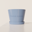 render.png "Drama Queen" Plant Pot - With or Without Drainage and Saucer
