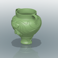 Amphora-vase-vessel-321-low-stl-92.png vase amphora greek cup vessel v321 modern style for 3d print and cnc
