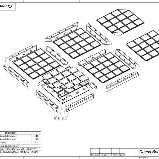 Chess_Board_V2_Instruction_M_1.2.jpg Кубическая шахматная доска - Печатная 3d модель - STL файлы - Тип 2