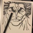 Yujiro-5.jpg Baki: Yujiro Hanma - Litografia com moldura