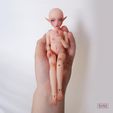 DSC00061.jpg BJD Doll stl 3D Model for printing Elf Cupid Ball Jointed Art Doll 20cm