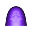 Shields_and_PadsCircle_106.stl Templar Shoulder Armour PT2- the Sequel
