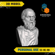 Socrates-Personal.png 3D Model of Socrates - High-Quality STL File for 3D Printing (PERSONAL USE)