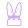 OREJITAS.stl EASTER COOKIE CUTTER EASTER BUNNY EARS COOKIE CUTTER