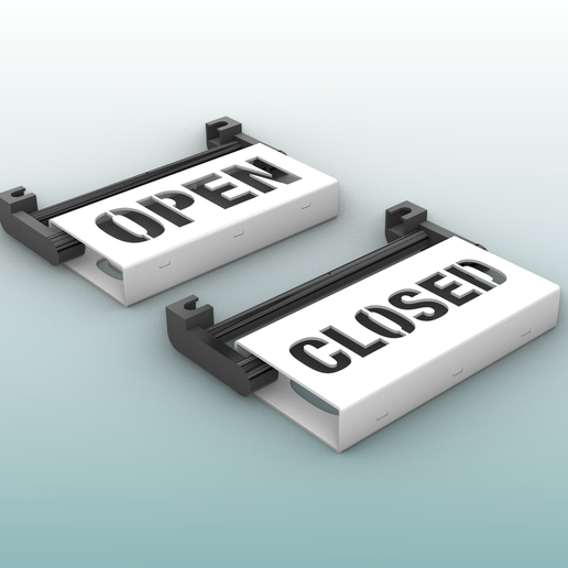 🛎️ Door sign - 🛎️ Indicator signs - On/Off - Open/Closed...・ 3D File ...