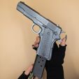 IMG_3753.jpg Pistol Colt M1911 Prop removable magazine practice fake training gun