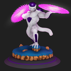 Foto_editada.png 3D file Freeza full power - Dragon Ball Z・Template to download and 3D print