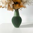 untitled-2129.jpg The Donos Vase, Modern and Unique Home Decor for Dried and Preserved Flower Arrangement  | STL File