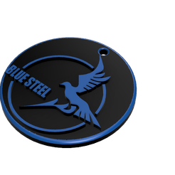 39A.png STL-Datei Schlüsselring/ Schlüsselanhänger Arpeggio of Blue Steel Emblem kostenlos・Vorlage für 3D-Drucker zum herunterladen