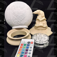 Photo1.png Fichier STL Harry Potter Marauders (Maraudeurs) spherical night light lithophane・Plan pour impression 3D à télécharger