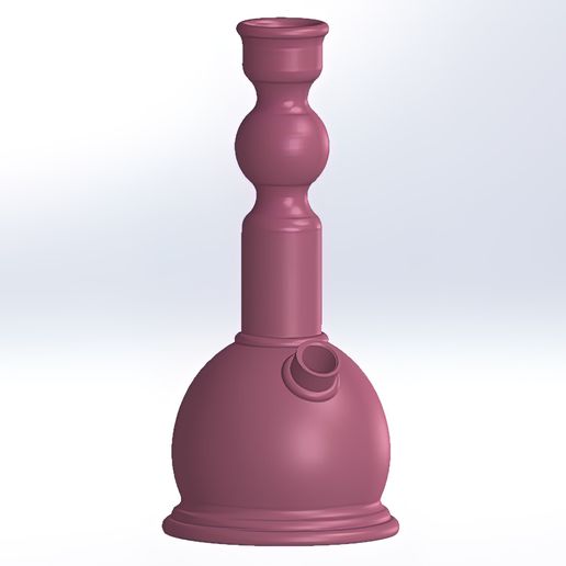 Customizable Bong - Loopy Bong - Commercial Use 3D model