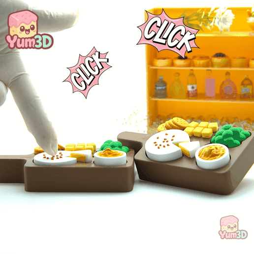 👌 Yum3D Tabla de Embutidos Multi Clickers Llavero Inquietante Clicker ...