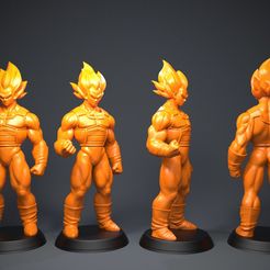 Vegeta_Render.jpg STL file Vegeta・3D printing template to download