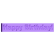 TIltedText_Birthday.stl Geschnittener und gekippter Text V2 - anpassbar