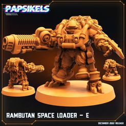 720X720-rambutan-space-loader-e.jpg 3D file RAMBUTAN SPACE LOADER - E・3D print object to download