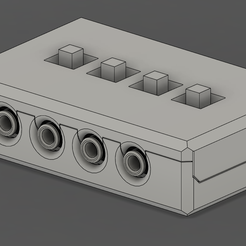 4-IN-1-OUT-STEREO-SWITCHER-v13.png Fichier STL Commutateur audio stéréo 4 entrées 1 sortie ENCLOSURE・Objet pour impression 3D à télécharger