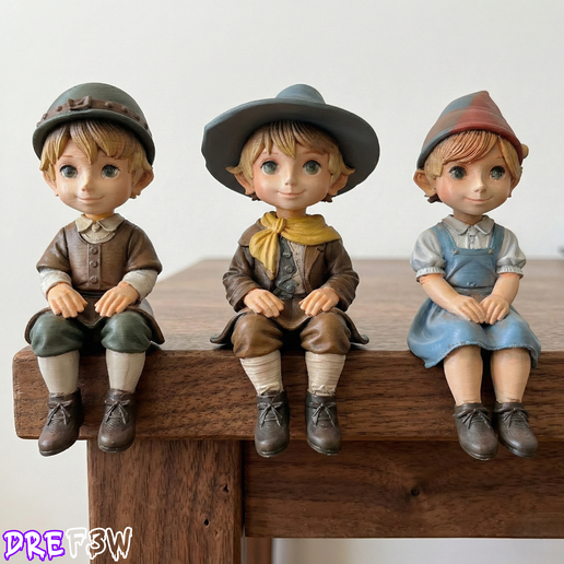 Fairy Tale Shelf Dolls - 3-Pack of 3 Characters