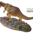 T-Rex-1-32-coloring-10.jpg Tyrannosaurus Rex dinosaur 1-32 3D sculpting printable model