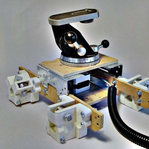 CameraSlidePlatformv2-TopView.jpg RAMPS-basiertes Kamera-Dia aus einem 3D-Drucker Bits Version 2