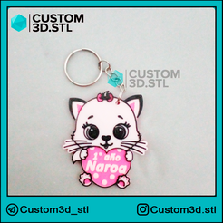 GATITO.png Personalized cat keychain / Personalized cat keychain