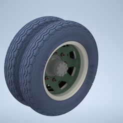 190-20-double-wheel.jpg STL file 1/35 scale wheels for ww2 German 3ton trucks・3D printable model to download