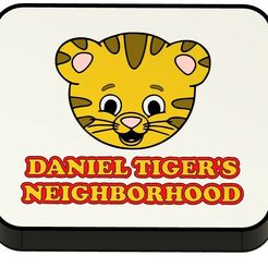 DanielTiger-Lightbox.jpg Archivo 3D Caja de luz / Lámpara Daniel Tiger・Modelo de impresora 3D para descargar