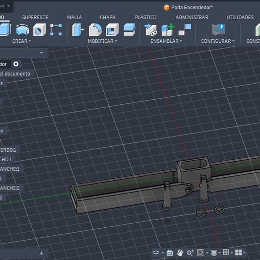 Porta Encendedor Estilo butterfly knife