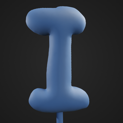 Letter-I1.png Fichier STL Dessin animé bouffant Lettre I・Design imprimable en 3D à télécharger