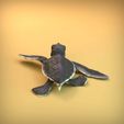 Turtle_4.jpg 3D-Datei Meeresschildkröten-Schlüpfling・3D-Druckvorlage zum Herunterladen, AnimalDenMiniatures