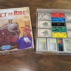 b6a2e11d-7c33-4410-b589-216697b55b9d.JPG Free 3D file Ticket To Ride Insert Organizer (With 1910 & UK Expansions)・Model to download and 3D print