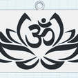 STL file OM symbol and lotus flower, Hindu symbol, Yoga Symbol tag, wall  decor print, energetic keychain, fridge magnet 🪷・3D print model to  download・Cults