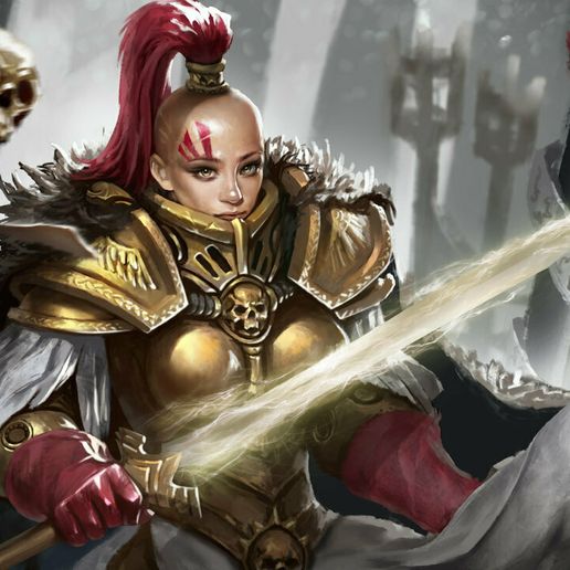 Shiny golden armor fan gals