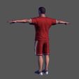 12.jpg Animated Sportsman-Rigged 3d game character Low-poly 3D model