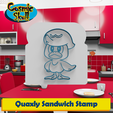 Quaxly-Sandwich-Stamp.png STL-Datei Quaxly [Pokémon] Sandwich-Stempel・Design für 3D-Drucker zum herunterladen