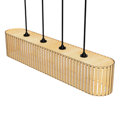 Barra-Ponta-Arredondada-MDF-Cru-85x16cm-2.png STL file CEILING LIGHT LAMP 3D PRINT AND LASER CUT FILES MODEL 22・3D printable design to download